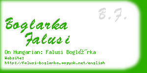 boglarka falusi business card